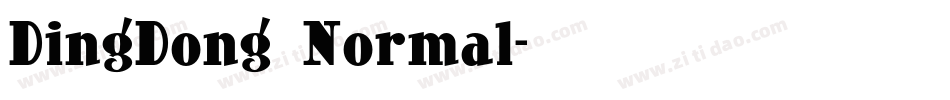 DingDong Normal字体转换